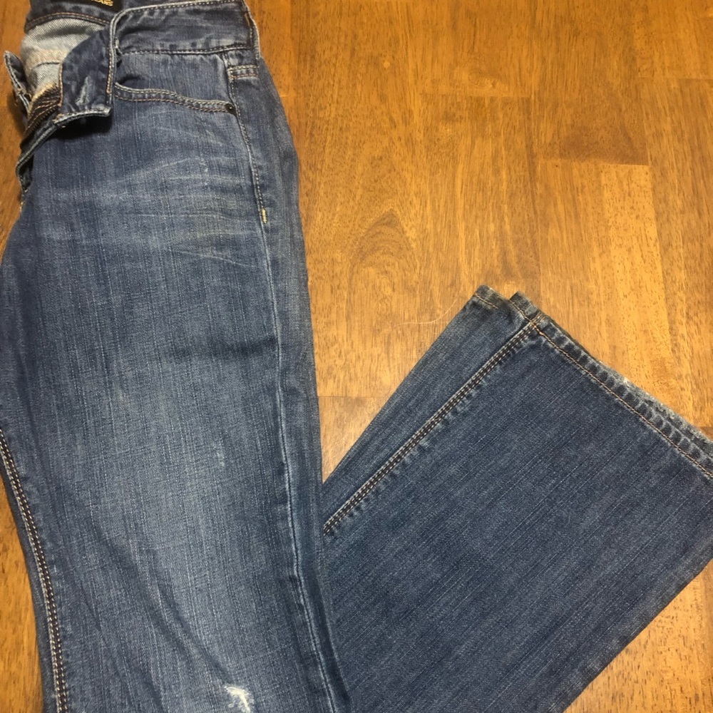 Express Stella Bootcut Distressed Jeans